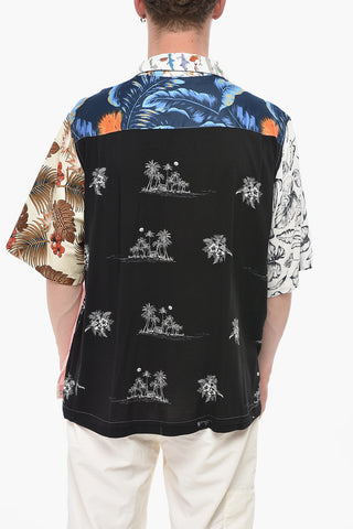 Camicia Patchwork a Maniche corte