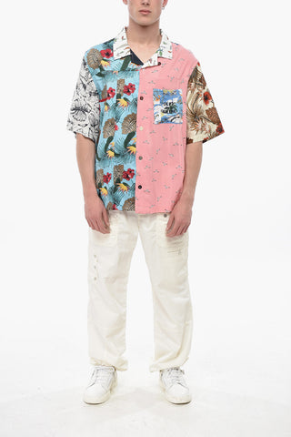 Camicia Patchwork a Maniche corte