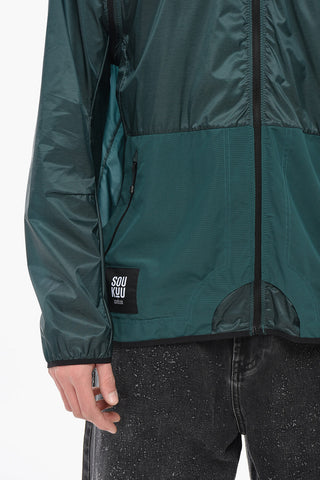 SOU KUU UNDERCOVER JUN TAKAHASHI Zweifarbige Nylon-Windjacke