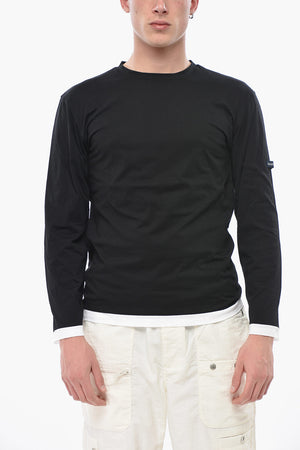 Crewneck T-Shirt with Contrast Trim