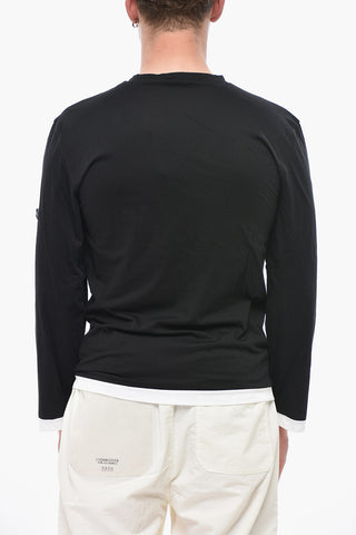 Crewneck T-Shirt with Contrast Trim