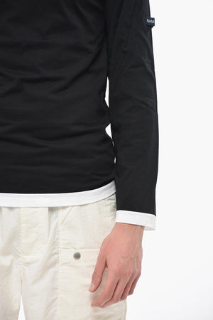 Crewneck T-Shirt with Contrast Trim