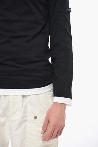 Crewneck T-Shirt with Contrast Trim