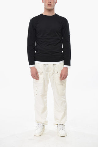 Crewneck T-Shirt with Contrast Trim