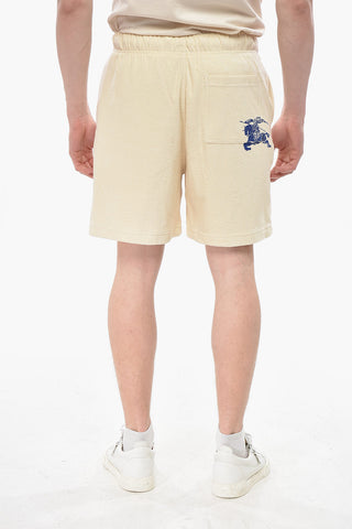 Cotton Terry Shorts with Iconic Print