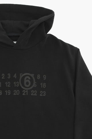 Hooded Sweatshirt Dress With Velvet Logo