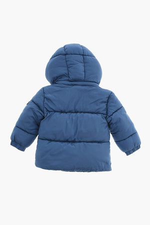 Gepolsterte Steppjacke Mit Abnehmbarer Kapuze