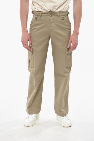 Cargohose in Uni mit Logodetails