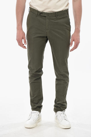 Superslim Fi Cotton-Blend Chino Trousers