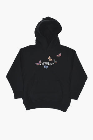 Baumwoll-Hoodie BOOKISH mit aufgesetzter Tasche und Print