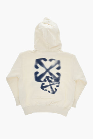 Felpa Hoodie ARROW FADED in Cotone Garzato
