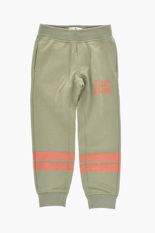 Jogginghose aus angerauter Baumwolle mit aufgedrucktem Logo