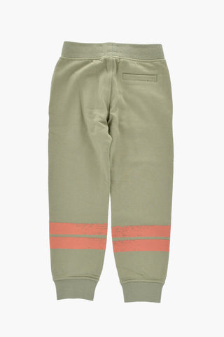 Jogginghose aus angerauter Baumwolle mit aufgedrucktem Logo