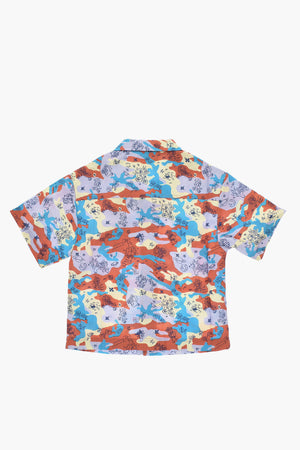 Short-Sleeve Printed Shirt with Pocket