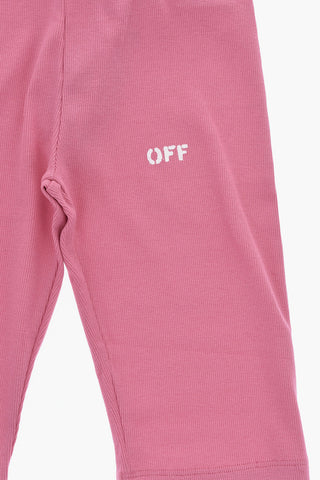 Leggings Ciclista in Cotone Stretch a Costine