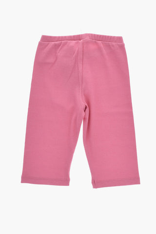 Leggings Ciclista in Cotone Stretch a Costine