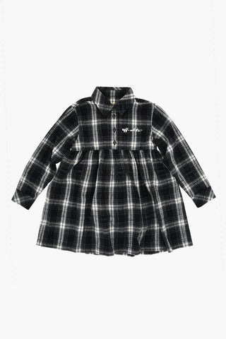 Chemisier SCRIPT aus Flanell mit Karo‑Muster