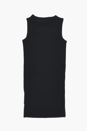Geripptes Kleid mit Cut-Out-Detail