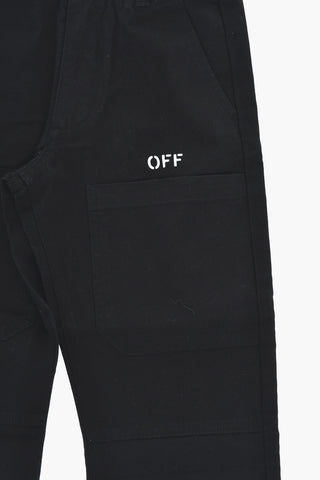 Pantaloni Cargo in Cotone con Monogram