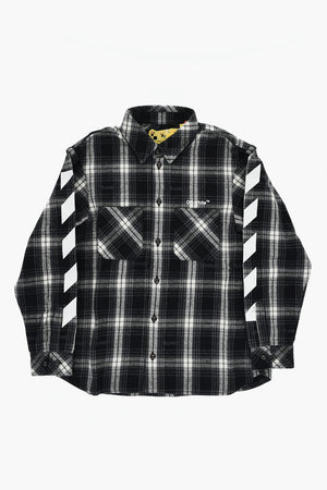 Tartan Flannel Shirt with Double Chest Pockets