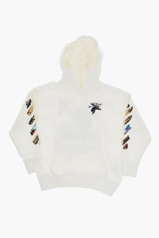Cotton Hoodie With Logo Print