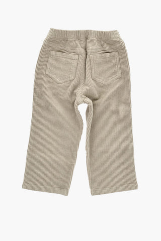 Gerippte Velours-Hose mit elastischem Bund