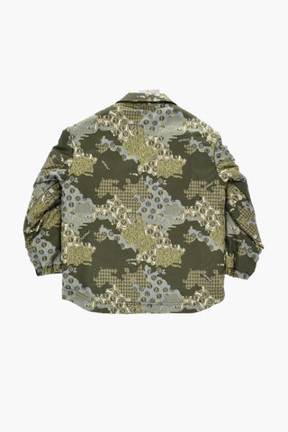 Gepolsterte Camouflage-Jacke CRAZY mit Druckknöpfen