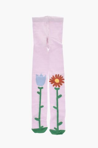 Cotton-Blend Socks with Floral Print