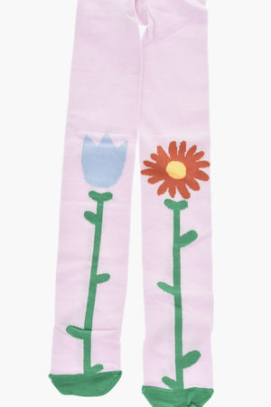 Socken aus Baumwollmischung mit Blumenprint