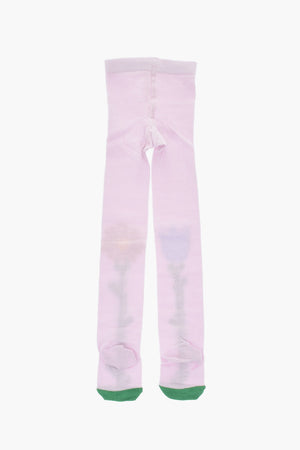 Cotton-Blend Socks with Floral Print