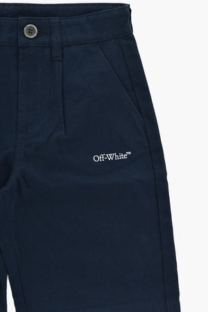 Baumwoll-Shorts mit Bundfalte BOOKISH