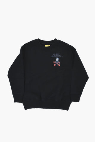 Cotton Crew-Neck Sweatshirt with Print