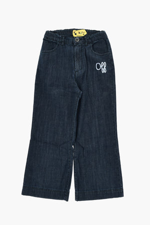 Stretch Jeans SCRIPT TYPE With Off Embroidery