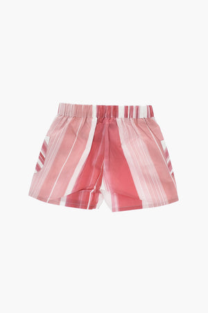 Shorts Bicolore con Tasche a Toppa