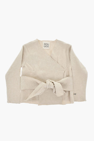 Cardigan mit V-Ausschnitt und Gürtel