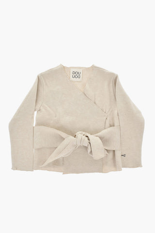 Cardigan mit V-Ausschnitt und Gürtel