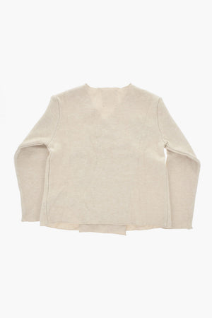 Cardigan mit V-Ausschnitt und Gürtel