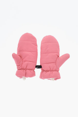 Quilted Mittens with Faux-Fur Lining