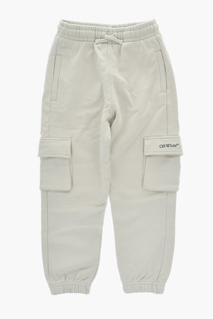 Brushed Cotton Cargo Joggers BOOKISH DIAG