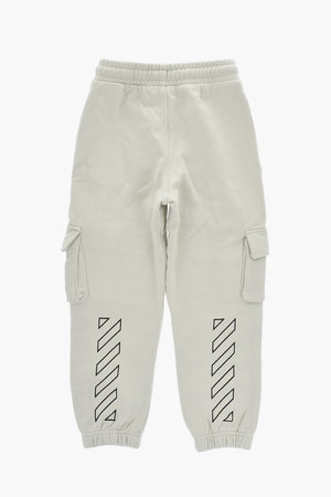 Joggers Cargo BOOKISH DIAG in Cotone Garzato