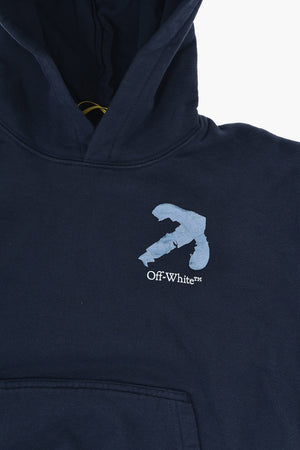 Felpa Hoodie ARROW  in Cotone con Stampa 