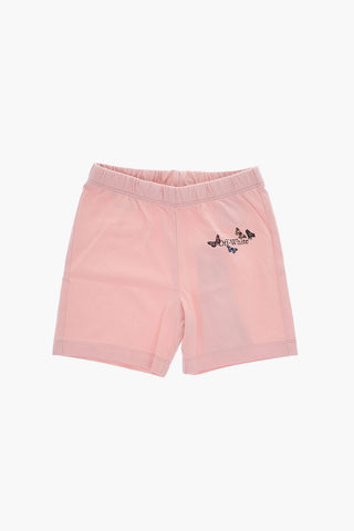 Lightweight Cotton Shorts BOOKISH with Side Butterfly Print