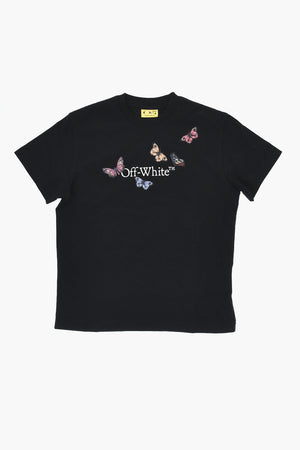 T-Shirt mit Rundhalsausschnitt BOOKISH aus Baumwolle mit Schmetterlingsdruck