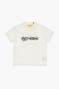 Einfarbiges T-Shirt Mit Rundhalsausschnitt Und Blumenprint