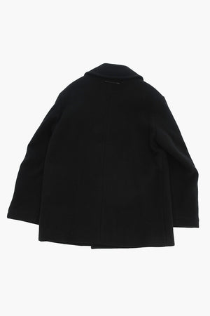 MM6 Double-Breasted Wool-Blend Coat