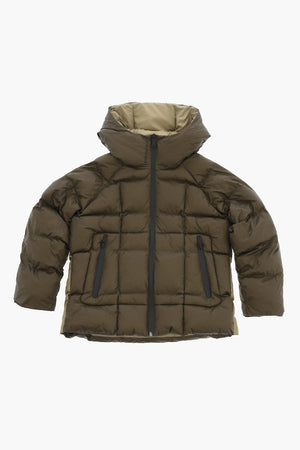 Gepolsterte Und Gesteppte Ripstop-Jacke Mit Karomuster