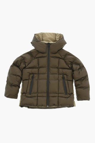 Gepolsterte Und Gesteppte Ripstop-Jacke Mit Karomuster