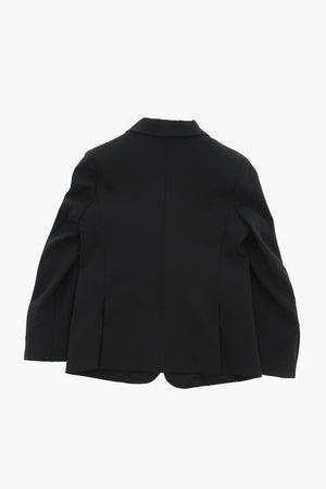 Virgin Wool Tuxedo Jacket With Peak Lapel