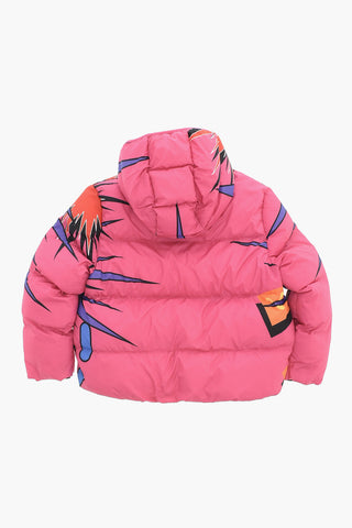 Gepolsterte Bedruckte Jacke Mit Kapuze