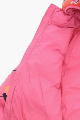 Gepolsterte Bedruckte Jacke Mit Kapuze